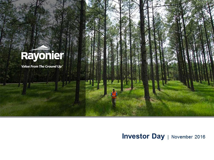 November 2016 Investor Day Presentation